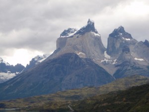 Unfortunately, the day was raining and low overcast.  Most of the peaks were in the clouds!
