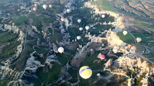 There were over 150 balloons in the air at sunrise!
