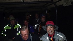 The 3 -wheel drive jeep safari took 4 hours.  We started act the crack of dawn.
